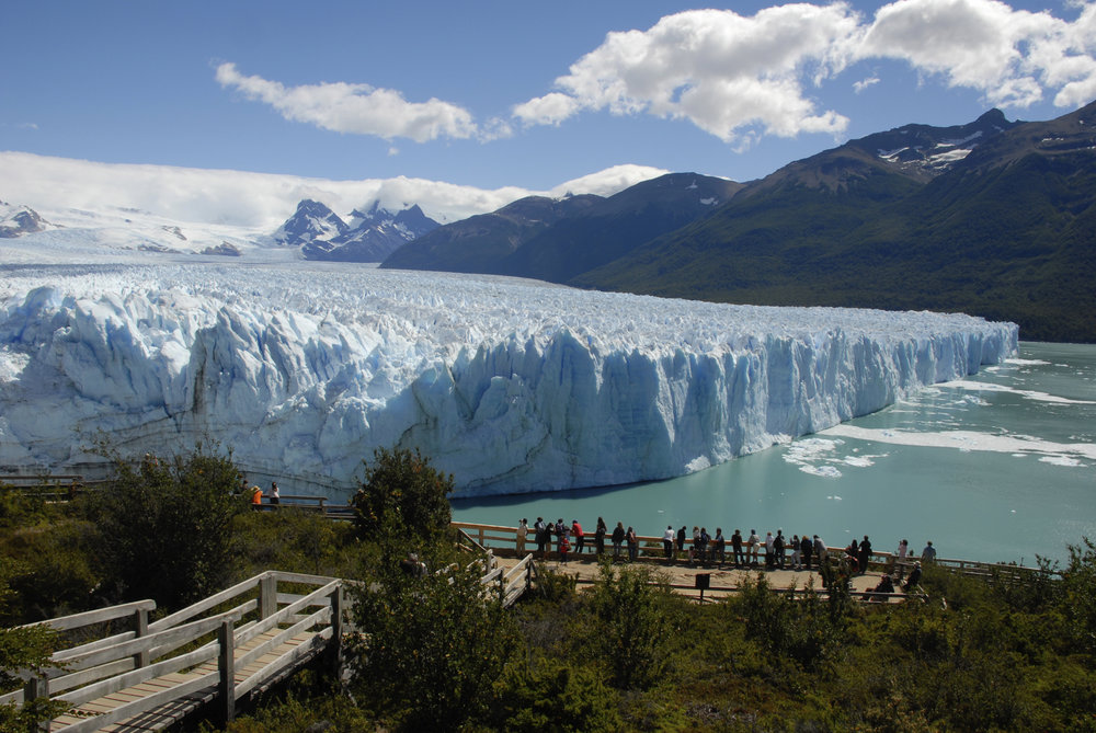 The Perito Moreno Glacier in Patagonia, Argentina.